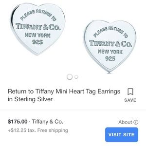 Tiffany & Co Mini Heart Studs
